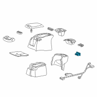 OEM 2000 Ford Excursion Control Assembly Diagram - XF2Z-19A164-BA