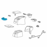 OEM 2000 Ford F-350 Super Duty Cup Holder Diagram - YC3Z-3613562-AAA