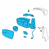 OEM 2013 Ford C-Max Power Mirror Diagram - HM5Z-17682-A