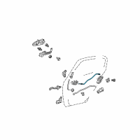 OEM 2005 Scion xB Lock Cable Diagram - 69730-52020