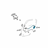 OEM Scion Lock Assembly Diagram - 69330-52041