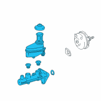 OEM 1997 Toyota Corolla Master Cylinder Diagram - 47201-12800