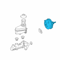 OEM 1999 Toyota Corolla Power Booster Diagram - 44610-02020