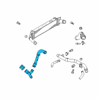 OEM 2018 Ford Explorer Lower Duct Diagram - DB5Z-6C646-K