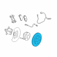 OEM 2010 Buick LaCrosse Brake Disc And Pad Kit Diagram - 13502199