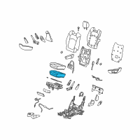 OEM 2010 Buick Enclave Pad Asm-Rear Seat Cushion Diagram - 15899652