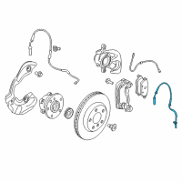 OEM 2014 BMW i3 Front Abs Wheel Speed Sensor Diagram - 34-52-6-865-793