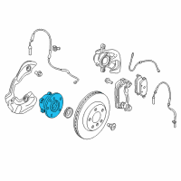 OEM 2019 BMW i3s Wheel Hub With Bearing Diagram - 33-41-6-867-927