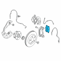 OEM 2017 BMW i3 Front Disc Brake Pad Set Diagram - 34-10-6-884-267