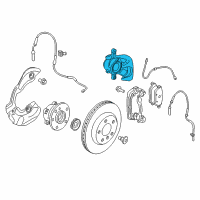 OEM 2020 BMW i3 Disc Brake Caliper Front Left Diagram - 34-11-6-860-269