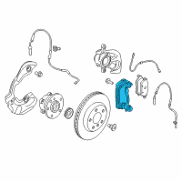 OEM 2018 BMW i3s Calliper Carrier Left Diagram - 34-10-6-864-763