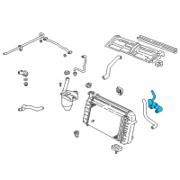 OEM 1997 Pontiac Firebird Radiator Inlet Hose (Upper) Diagram - 10261148