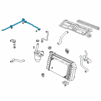OEM 1997 Pontiac Firebird Engine Coolant Air Bleed Pipe Assembly Diagram - 12556260