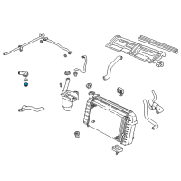 OEM 1995 Chevrolet Corvette Thermostat Diagram - 12555290