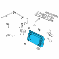 OEM 1996 Pontiac Firebird Radiator Assembly Diagram - 52466004