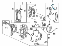 OEM 2021 Chevrolet Silverado 3500 HD Wear Sensor Diagram - 84571660