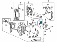 OEM GMC Rear Hub Diagram - 84080158
