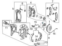 OEM 2022 Chevrolet Silverado 2500 HD Wheel Stud Diagram - 9599477