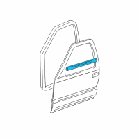 OEM 2005 Chevrolet Trailblazer Belt Weatherstrip Diagram - 25864094