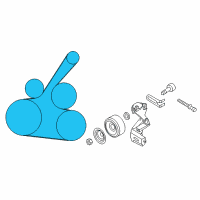 OEM Nissan Fan & Alternator Belt Diagram - 11720-1KT0A