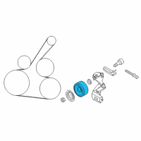 OEM 2016 Nissan Versa Pulley-Idler Diagram - 11927-1HC0D