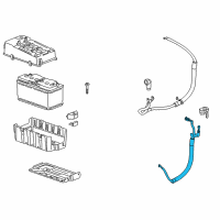 OEM Cadillac Negative Cable Diagram - 20869721