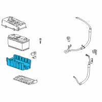 OEM 2015 Cadillac SRX Battery Tray Diagram - 20765834