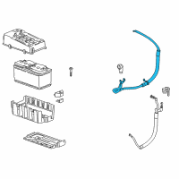 OEM Cadillac SRX Cable Asm-Auxiliary Battery Positive Diagram - 20893088