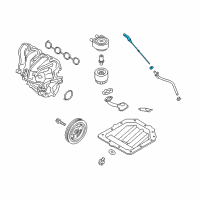OEM 2019 Hyundai Elantra GT Oil Level Gauge Rod Assembly Diagram - 26611-2B611