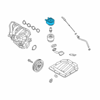 OEM Kia Forte5 Cooler Assembly-Engine Oil Diagram - 264102B740