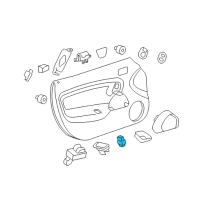 OEM Pontiac Window Switch Diagram - 25949878