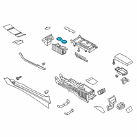 OEM Lincoln MKZ Cup Holder Insert Diagram - HP5Z-5413562-AB