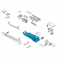 OEM Lincoln MKZ Console Body Diagram - HP5Z-54045B30-AA