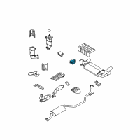 OEM 2007 Nissan Murano Mounting-Exhaust, Rubber Diagram - 20651-CA000