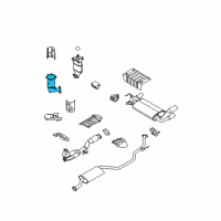 OEM 2003 Nissan Murano Three Way Catalyst Converter Diagram - 208A1-CA100