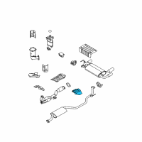 OEM 2003 Nissan Murano INSULATOR-Heat, Front Floor Diagram - 74753-CA000