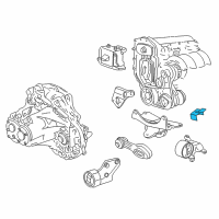 OEM 2003 Pontiac Sunfire Bracket-Engine Mount Upper (Manual Rear Lower) Diagram - 22575983