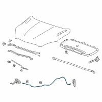 OEM 2019 Buick Encore Release Cable Diagram - 42575969