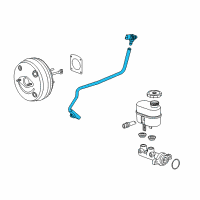 OEM GMC Sierra 1500 Vacuum Hose Diagram - 23144638