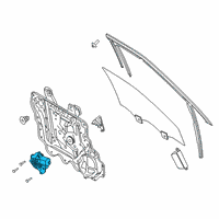 OEM 2022 Ford Explorer Window Motor Diagram - LB5Z-9923394-A