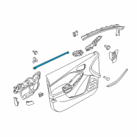 OEM Ford Focus Belt Weatherstrip Diagram - F1EZ-5821456-B