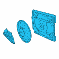 OEM 2002 BMW 745i Fan Compression Shroud Diagram - 64-54-6-921-379