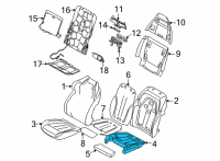 OEM 2022 BMW X6 FOAM ELEMENT, ACTIVE SEAT, P Diagram - 52-10-8-092-726