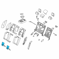 OEM 2015 Ford Taurus Seat Back Heater Diagram - AG1Z-14D696-M