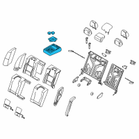 OEM 2014 Ford Taurus Armrest Assembly Diagram - AG1Z-5467112-BA
