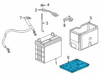 OEM Honda Civic BOX, BATTERY (L2) Diagram - 31521-T20-A00