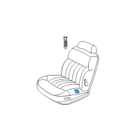 OEM Chrysler LHS Seat Cushion Pad Diagram - SV221AZAA