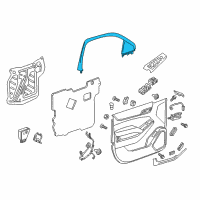 OEM 2015 Chevrolet Tahoe Upper Trim Panel Diagram - 22772910