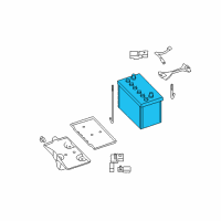 OEM Nissan GT-R Battery Diagram - 24410-JF00A