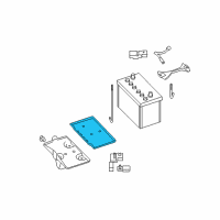 OEM 2017 Nissan GT-R Tray-Battery Diagram - 24428-EN000